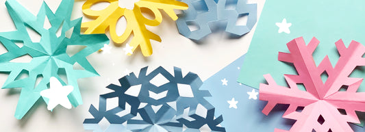 Christmas Craft - Origami Snowflakes