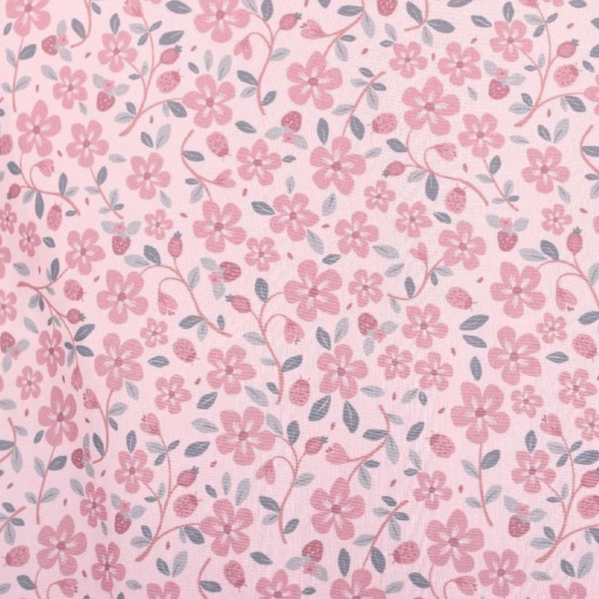 Little Dutch Crawl Tunnel - Fairy Garden - floral & strawberry ink print