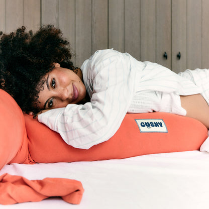 Cushy Puff Pillow Case - Terracotta Red