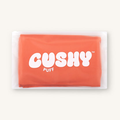 Cushy Puff Pillow Case - Terracotta Red