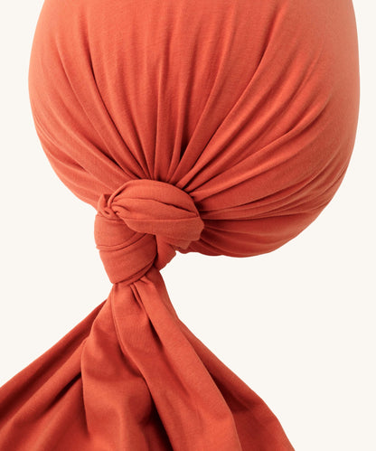 Cushy Puff Pillow Case - Terracotta Red