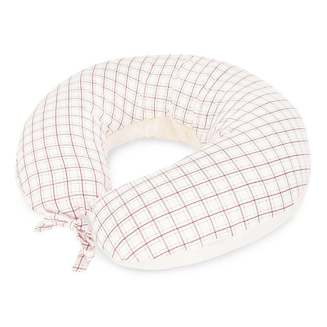 Avery Row Nursing Pillow - Pink Check