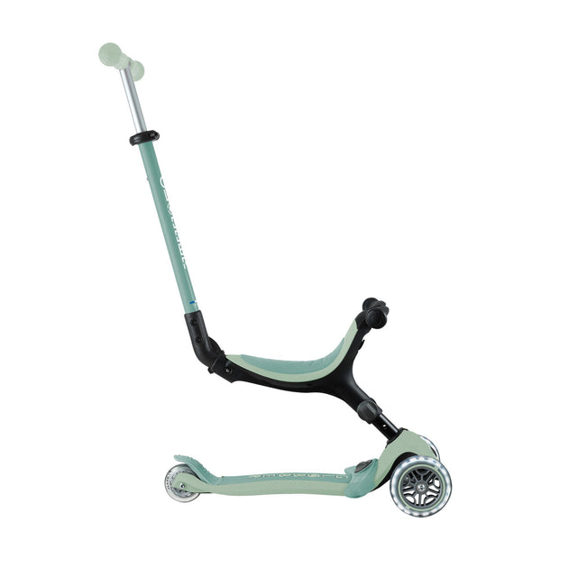 Globber Go Up Foldable Eco Scooter With Lights - Pistachio