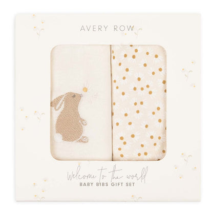 Avery Row Bibs Gift Set - Bunny / Wild Chamomile