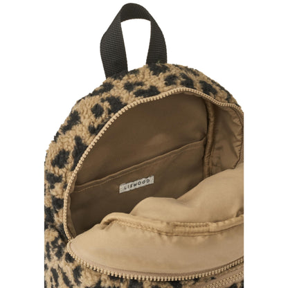 Liewood Andreas Pile Bear Backpack - Mega leo / Oat mix