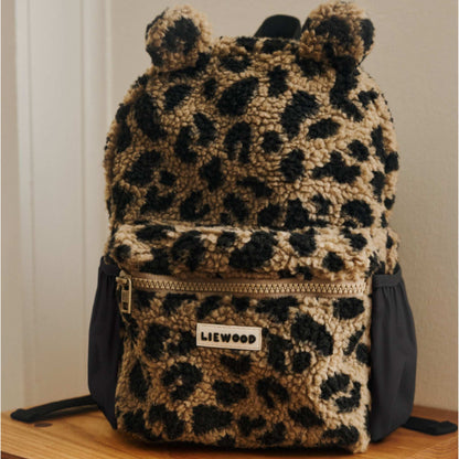 Liewood Andreas Pile Bear Backpack - Mega leo / Oat mix