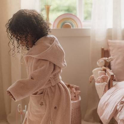 Little Dutch Embroidered Bathrobe - Blossom