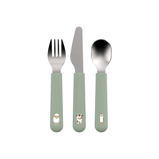 Little Dutch Cutlery Set Mio 3 pcs - Little Farm