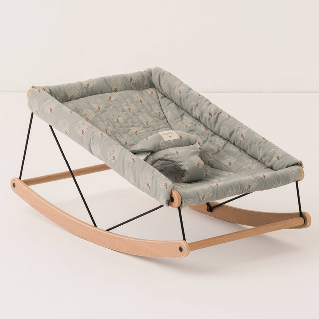 Nobodinoz Growing Green Bouncer - White Gatsby/Antique Green
