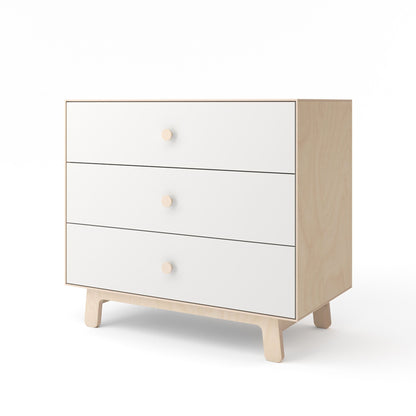 Oeuf NYC Merlin 3 Drawer Dresser Sparrow - White/Birch