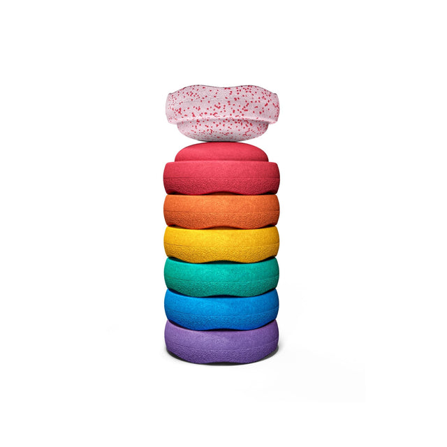 Stapelstein Christmas Mini Set of 7 - Rainbow Blush Special