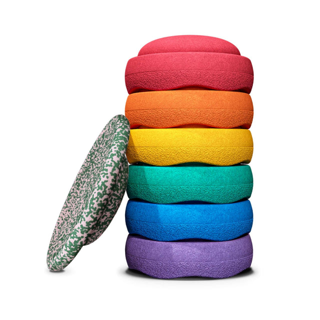 Stapelstein Christmas Stepping Stones 6+1 Set - Rainbow Blush Special