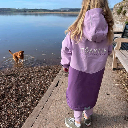 Toastie Kids Weatherproof Changing Robe - Lilac