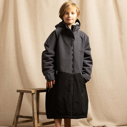 Toastie Kids Weatherproof Changing Robe - Black