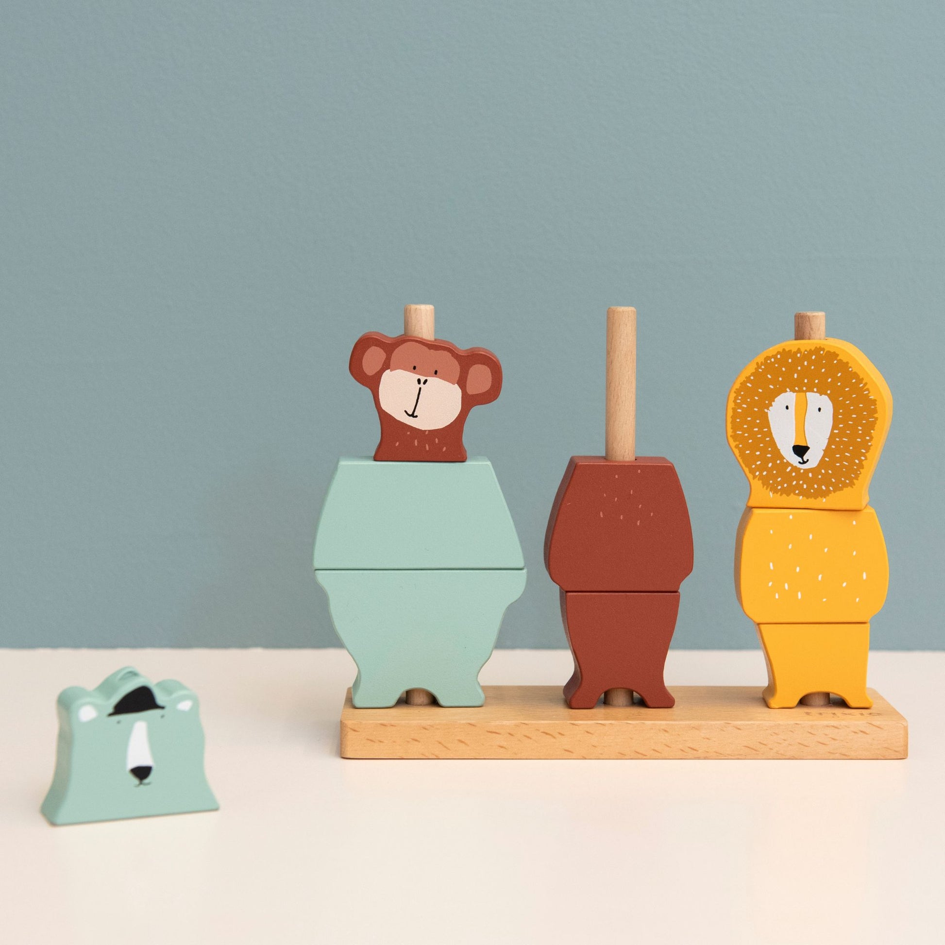 Trixie Wooden Animal Puzzle Stacker