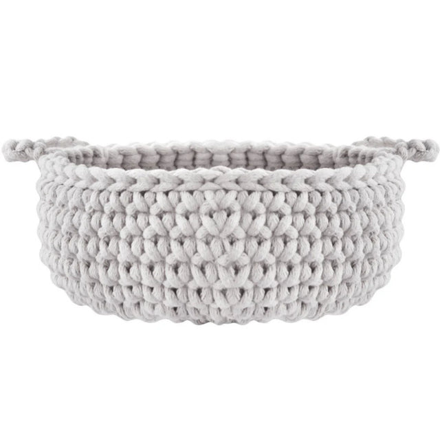 Zuri House Small Flat Basket - Oatmeal