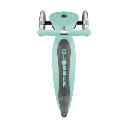 Globber Go Up Foldable Scooter With Lights - Pastel Mint
