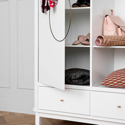 Oliver Furniture Wood Double Wardrobe - White