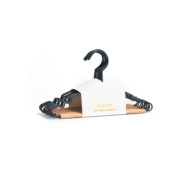 Mustard Made Kids Top Hangers 10 Pack - Slate