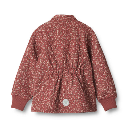 Wheat Thermo Jacket Thilde - Red Flowers