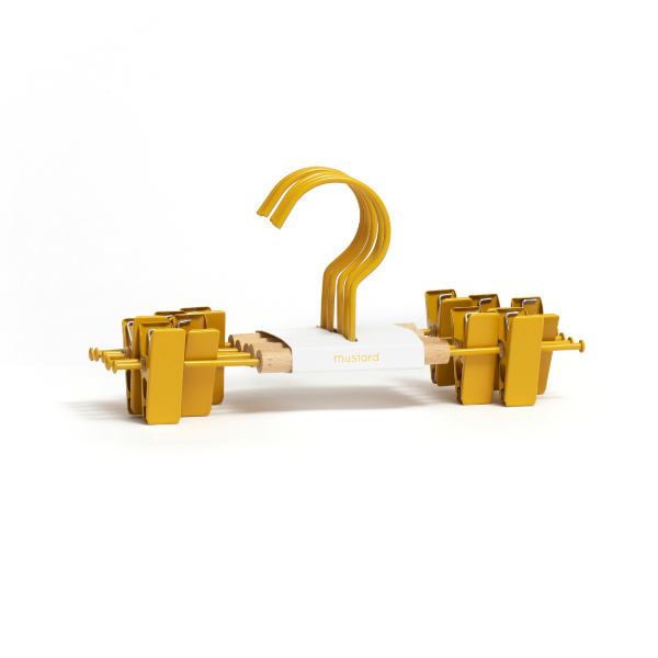 Mustard Made Kids Clip Hangers 5 Pack - Mustard