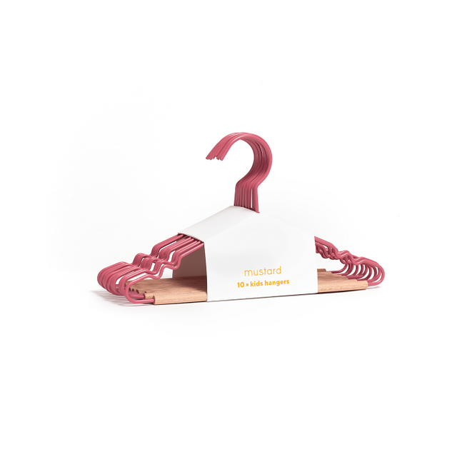 Mustard Made Kids Top Hangers 10 Pack - Berry