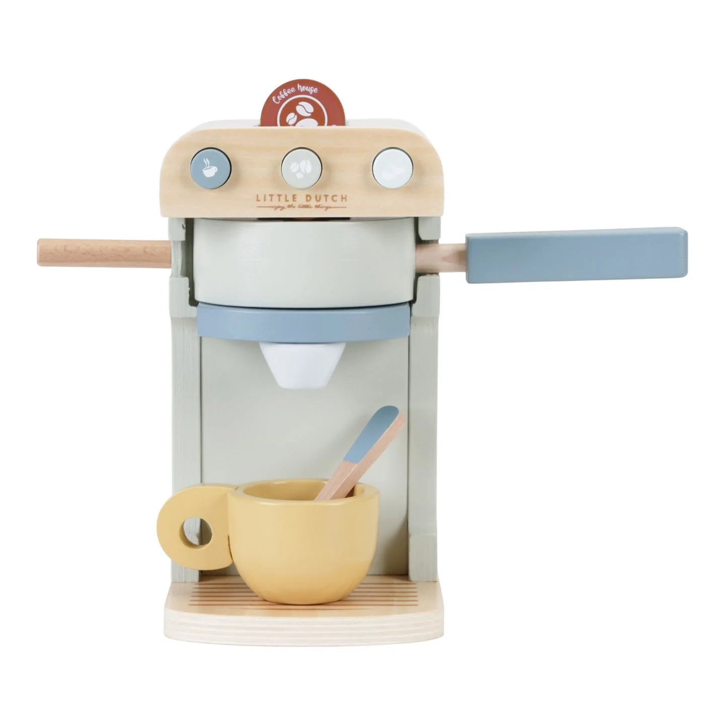 Wooden coffee machine toy hotsell