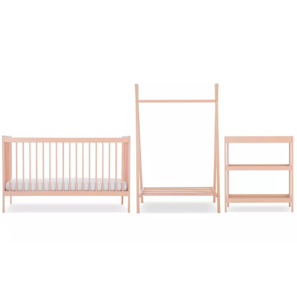 CuddleCo Nola Nursery Furniture Set 3 Pcs Blush Pink