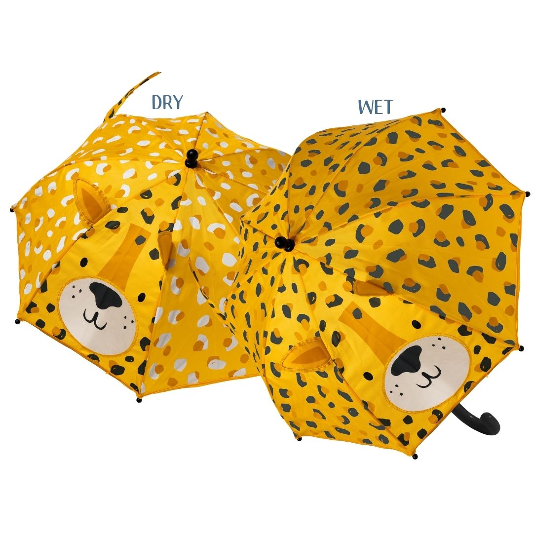 Floss & Rock Colour Changing 3D Umbrella - Leopard