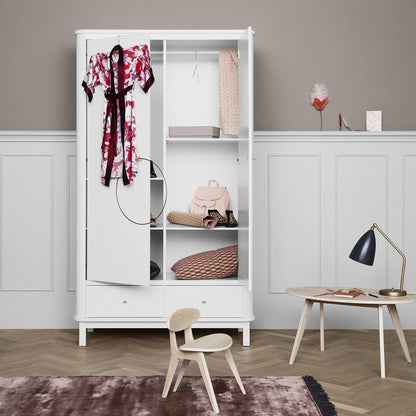 Oliver Furniture Wood Double Wardrobe - White
