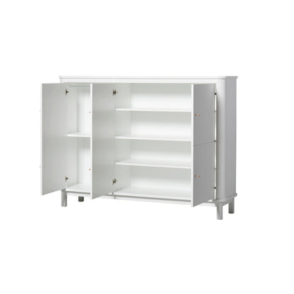 Oliver Furniture Wood Multi Cupboard 3 Doors - White