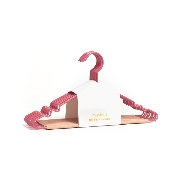 Mustard Made Adult Top Hangers 10 Pack - Berry