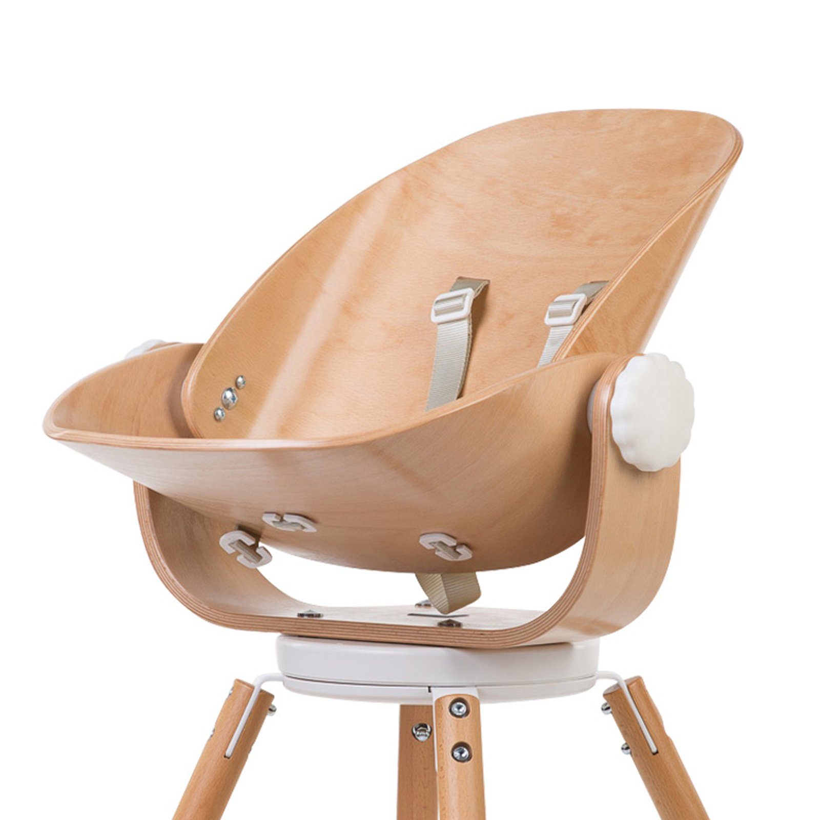Childhome Evolu Newborn High Chair Seat Natural / White – Scandiborn