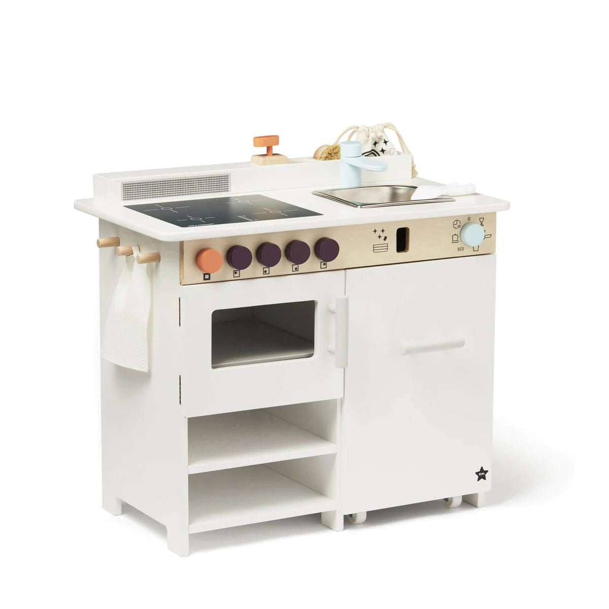 Kids Concept Wooden Kitchen With Dishwasher Scandiborn