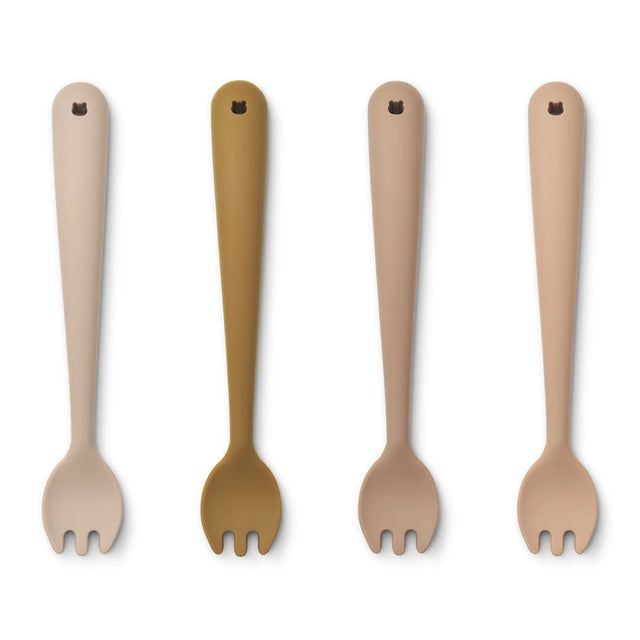 Liewood Scott Feeding Fork 4 Pack - Rose Multi Mix