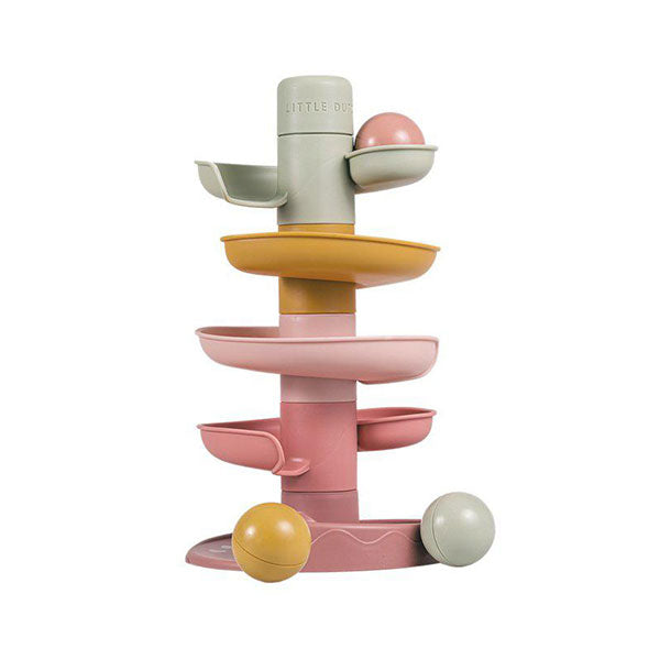 Little Dutch Spiral Tower Pink Baby Toys Scandiborn