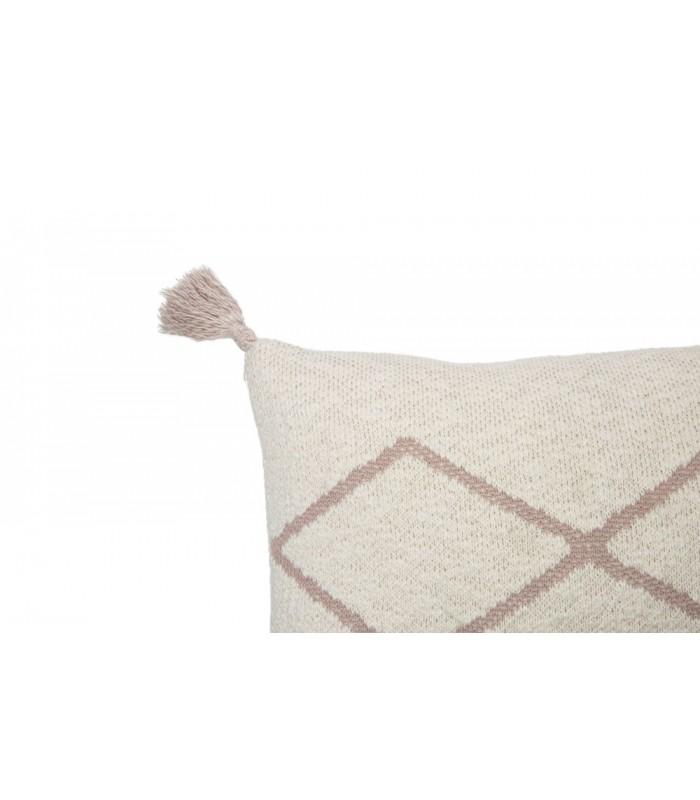 Lorena Canals Knitted Cushion Little Oasis Natural-Pale Pink - Scandibørn