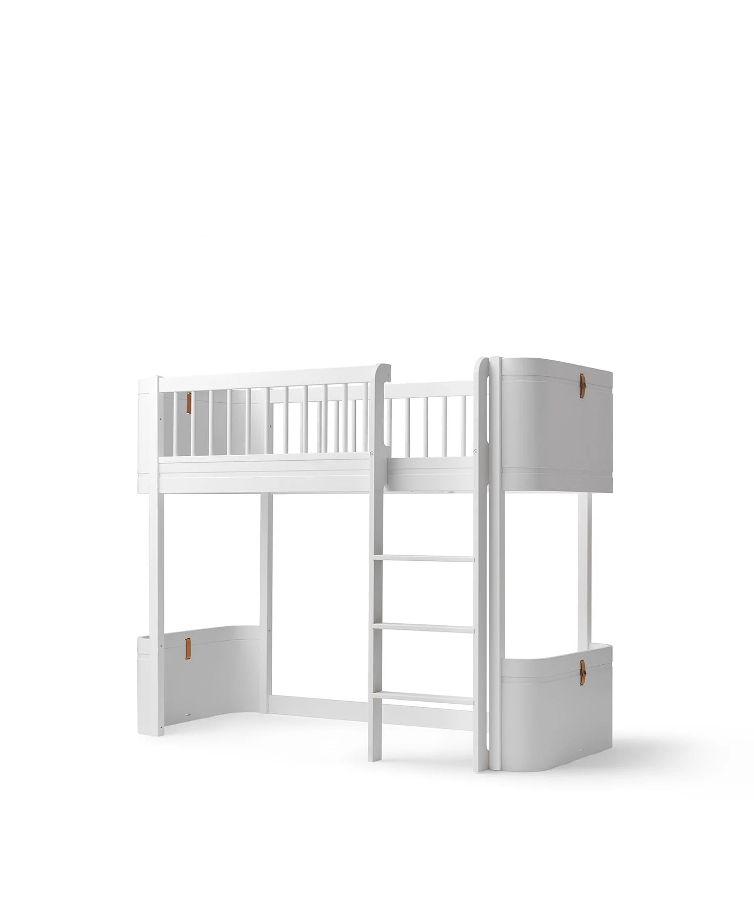 Oliver Furniture Conversion Kit Mini Basic Cot Bed to Low Loft Bed White