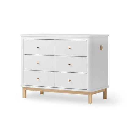 Oliver Furniture Wood 6 Drawer Dresser - White/Oak
