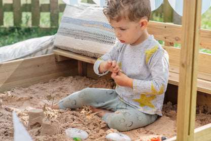 Plum Play Wooden Sand Pit with Canopy