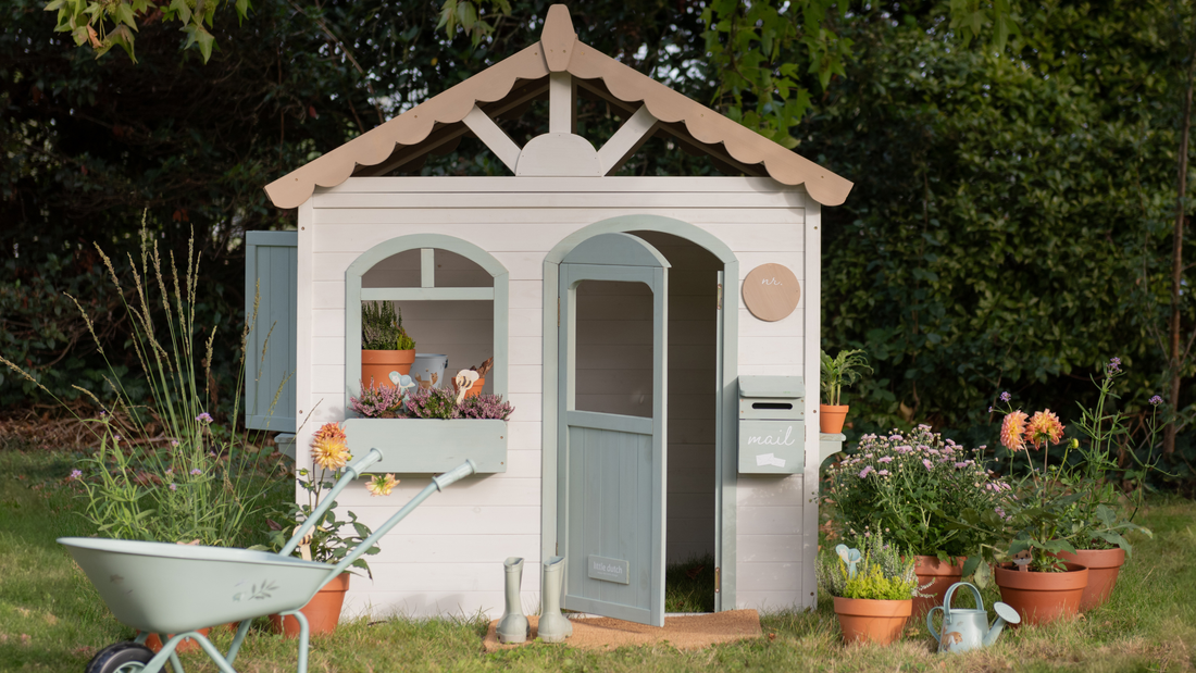 kids garden wooden playhouse by little dutch