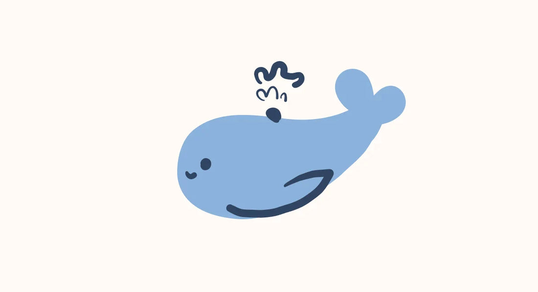 a blue whale splashing water