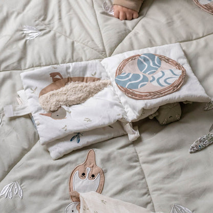 Avery Row Fabric Baby Book - Tales Of The Riverbank