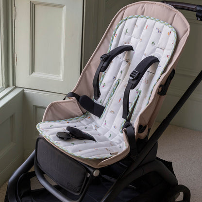 Avery Row Pram Liner - Little Farm / Greenhouse Gingham