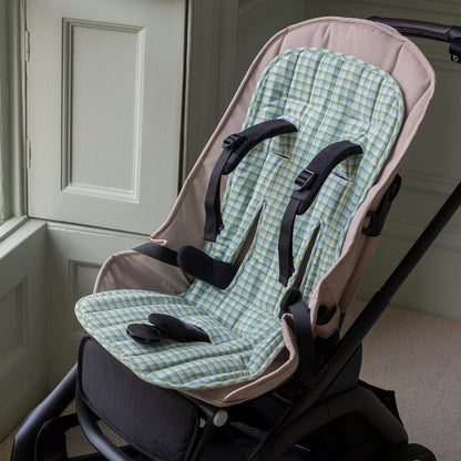 Avery Row Pram Liner - Little Farm / Greenhouse Gingham