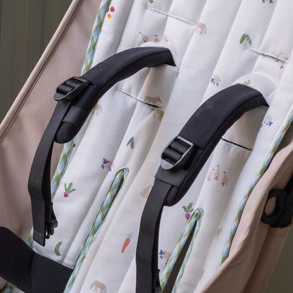 Avery Row Pram Liner - Little Farm / Greenhouse Gingham