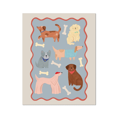 Kid Of The Village Dogs Fine Art Print