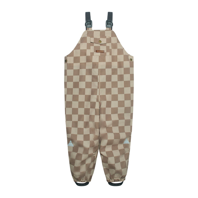 Toastie All Season Waterproof Dungaree - Caramel Checkerboard
