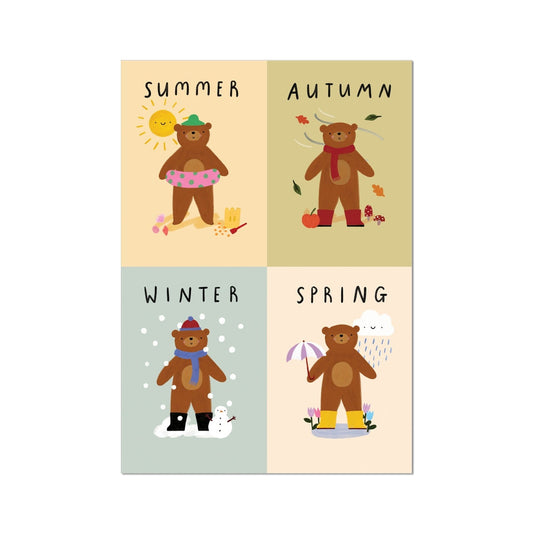 Kid Of The Village The Seasons Fine Art Print