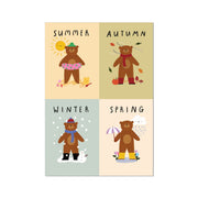 Kid of the Village The Seasons Fine Art Print